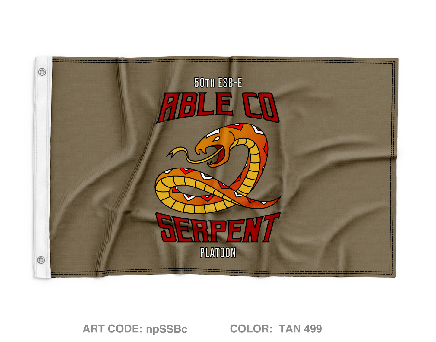 2nd Serpent Platoon Wall Flag - npSSBc