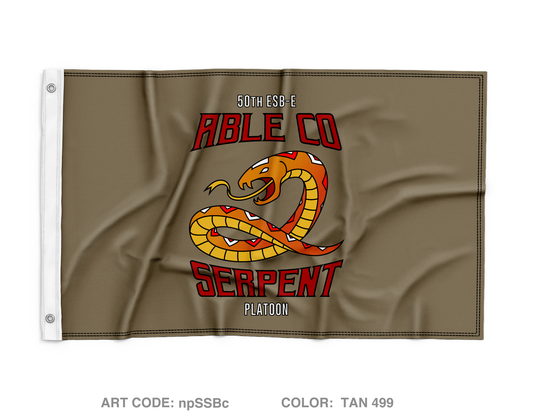 2nd Serpent Platoon Wall Flag - npSSBc