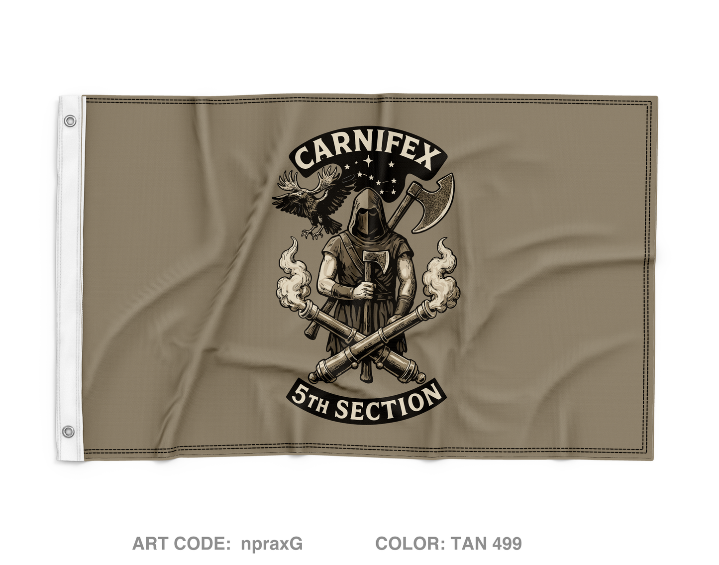 2-8 FA, C BTRY, 5TH Wall Flag - npraxG
