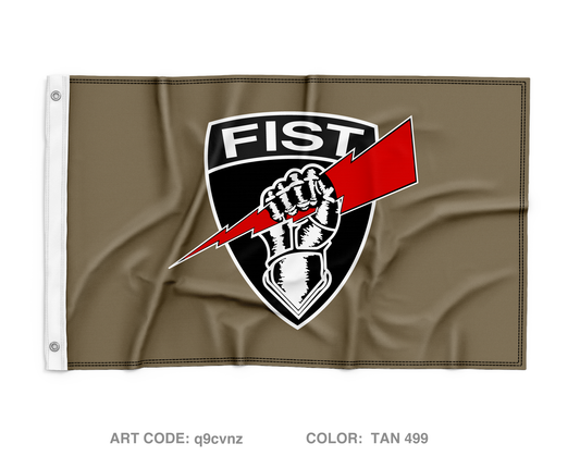 3-161 FIST Wall Flag - q9cvnz