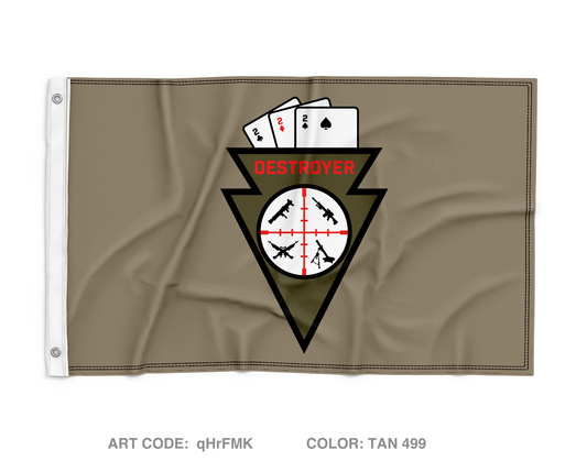 D CO 2-22 IN BN 1MBCT Wall Flag - qHrFMK