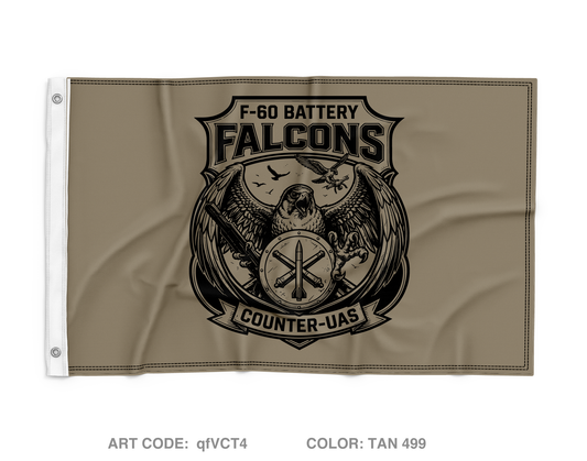 F-60th Wall Flag - qfVCT4