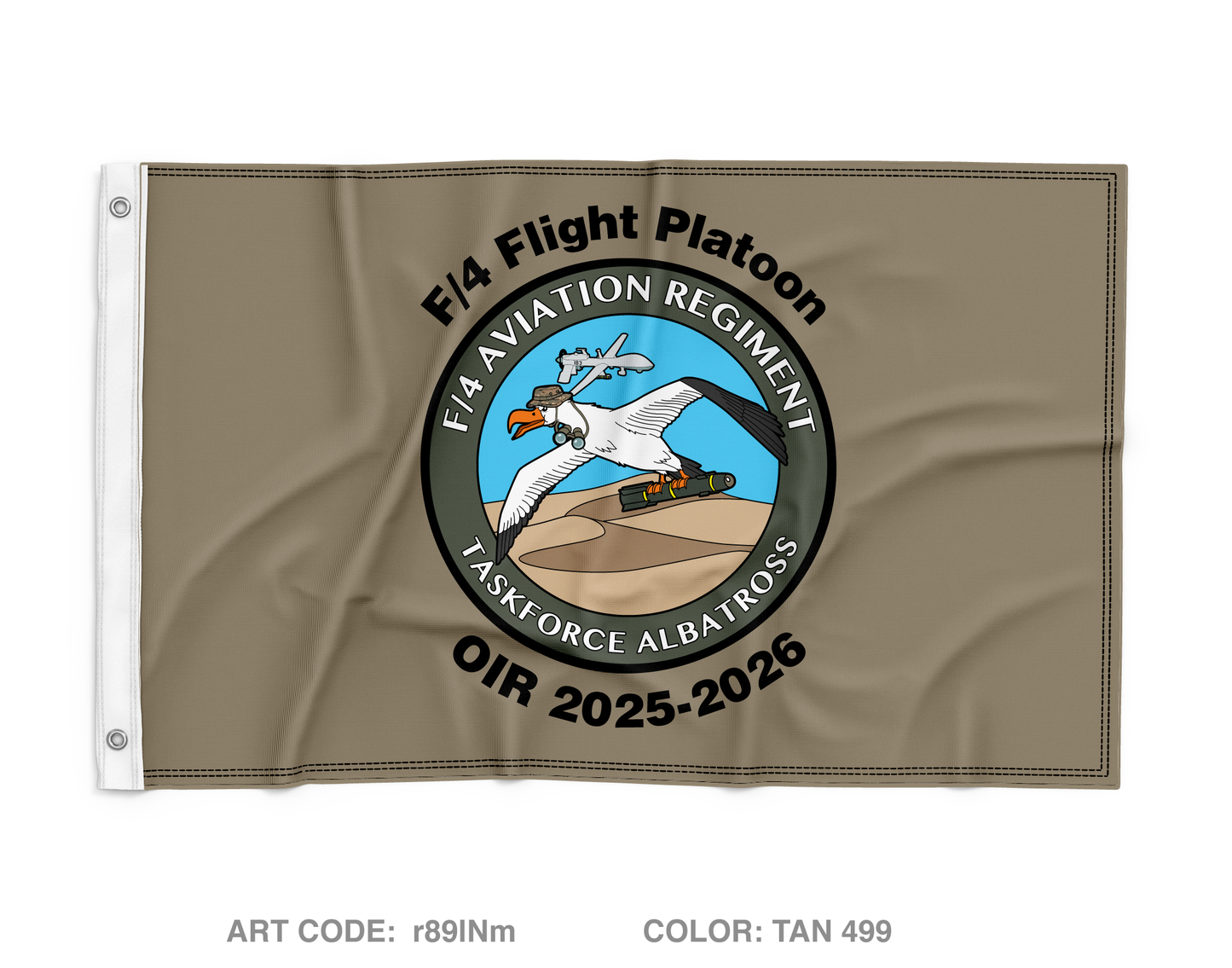 F/4 AVN REGT Wall Flag - r89lNm