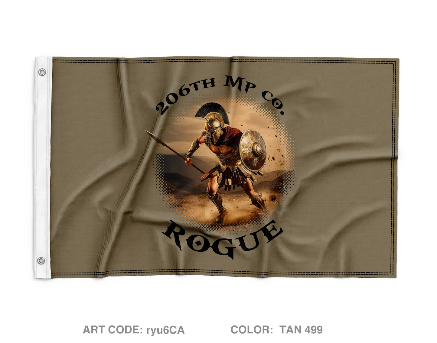 206th MP CO  Wall Flag - ryu6CA
