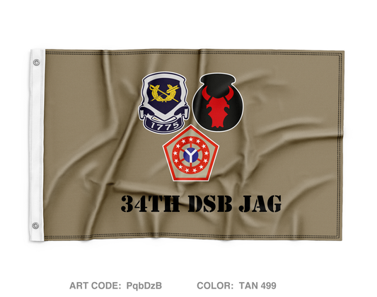 34th Division Sustainment Brigade Wall Flag - PqbDzB