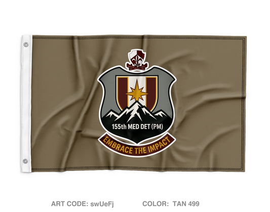 155th Medical Detachment (PM) Wall Flag - swUeFj