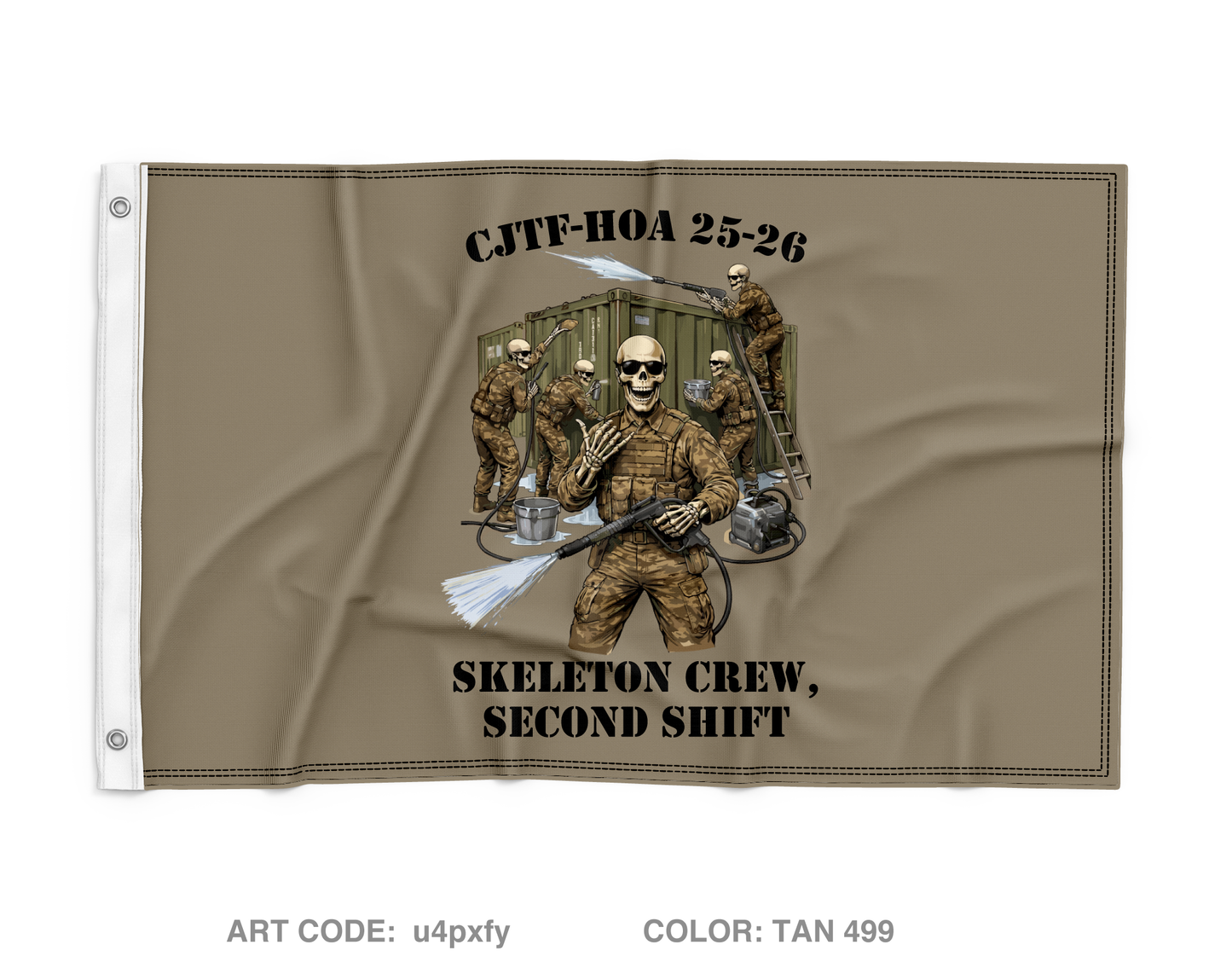 180th ESC Store 3 Wall Flag - u4pxfy