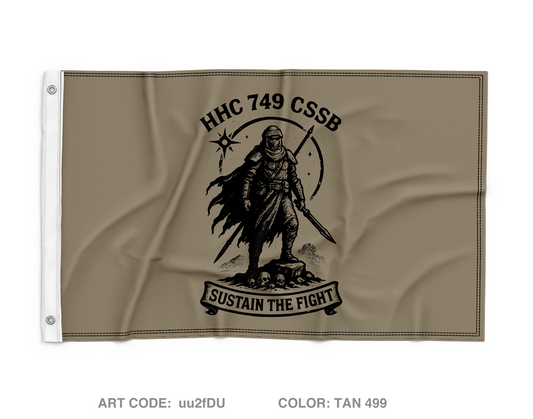 HHC, 749 CSSB Fundraising Collection Wall Flag - uu2fDU