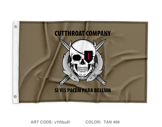 Cutthroat Company, 1-63 AR BN Wall Flag - vYRbuR