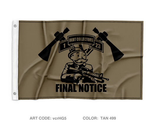 1-23 IN BN TAC Wall Flag - vcrHG5