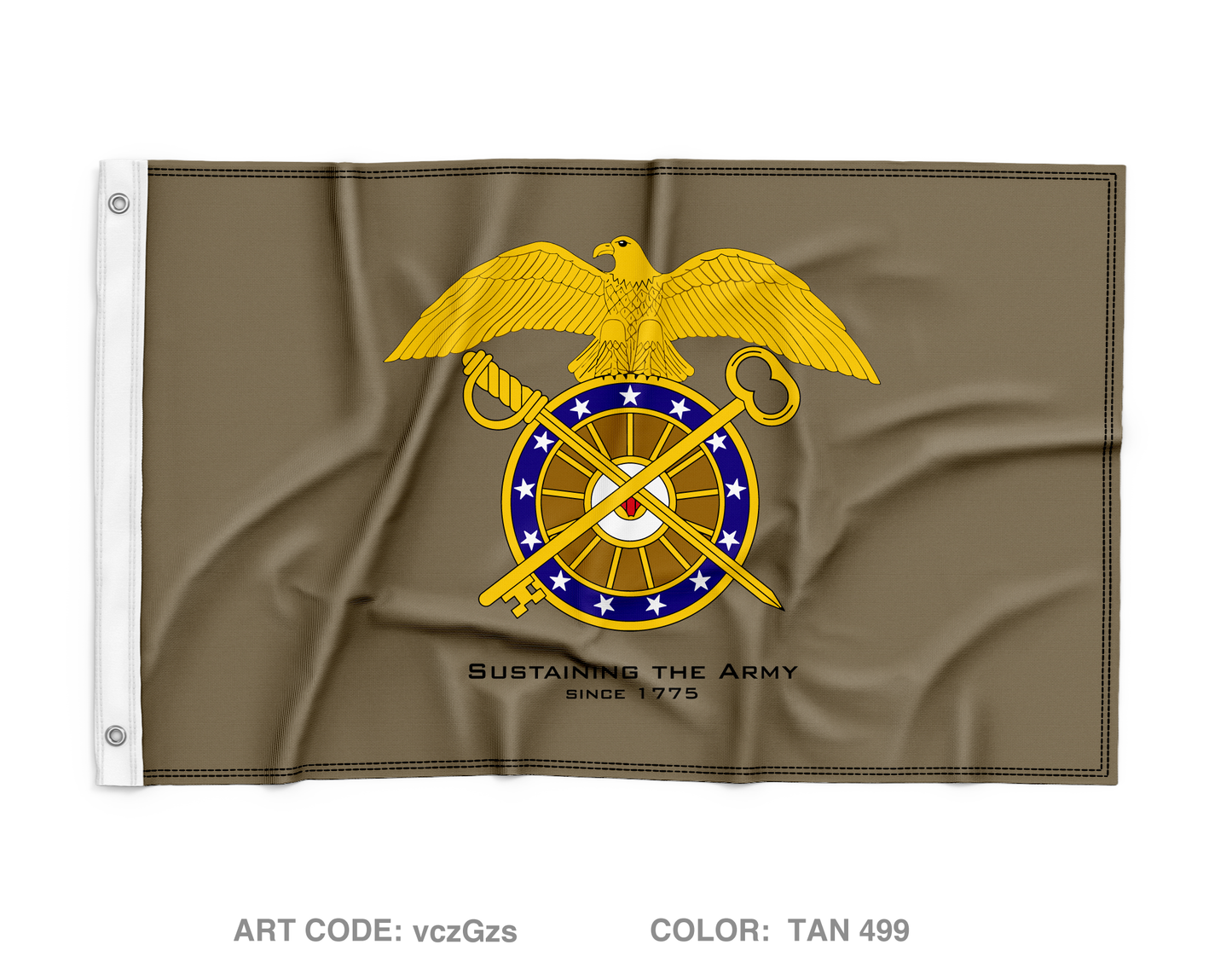 Quartermaster School Wall Flag - vczGzs