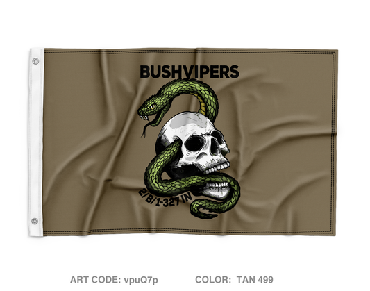 2nd PLT Bushvipers Wall Flag - vpuQ7p