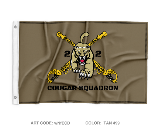 2ND Squadron 2nd CAV Wall Flag - wNfECD