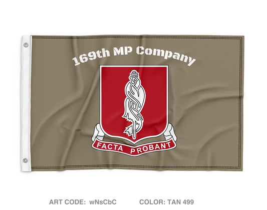 169th MP CO Store 1 Wall Flag - wNsCbC
