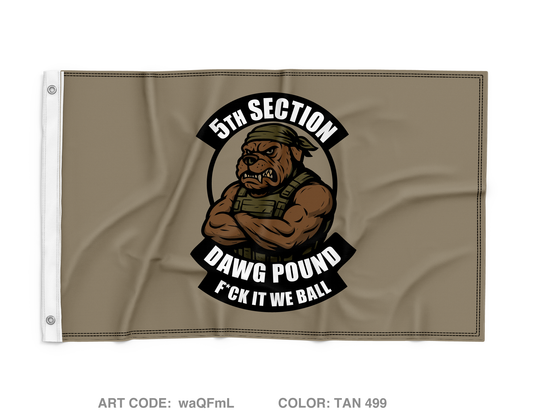 5TH SECTION Wall Flag - waQFmL