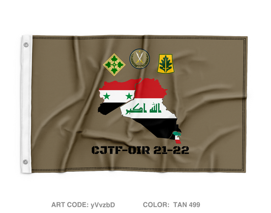 CJTF-OIR 333rd MP PSD Wall Flag - yVvzbD