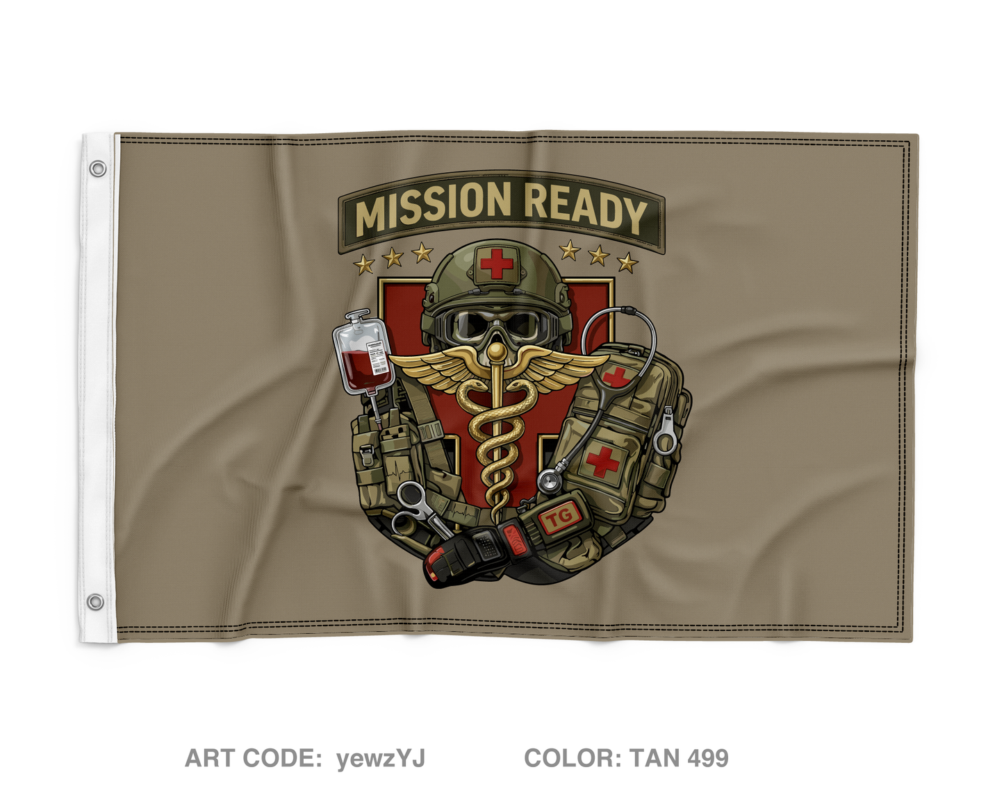 Army Reserve Medical Management Center Wall Flag - yewzYJ