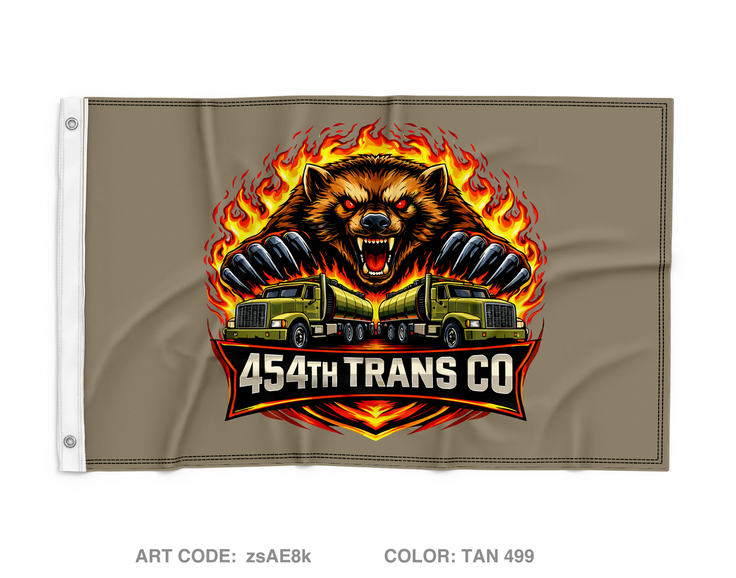 454th TC CO Wall Flag - zsAE8k