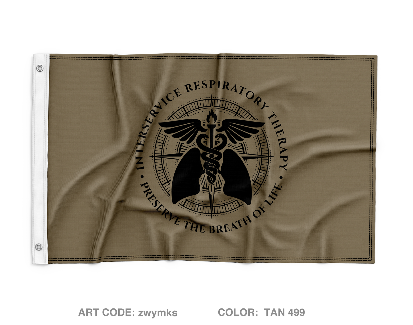 Interservice Respiratory Therapist Program Wall Flag - zwymks