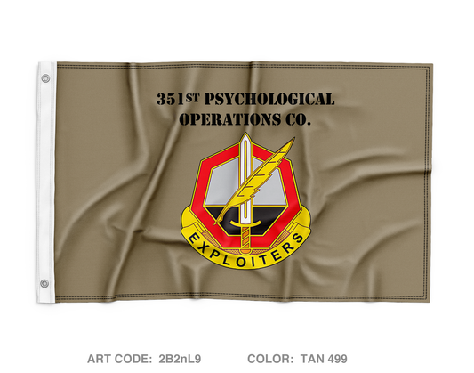 351st PSYOP CO Wall Flag - 2B2nL9