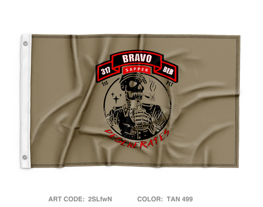 B Co, 317 BEB, 3|10 MTN DIV Wall Flag - 2SLfwN