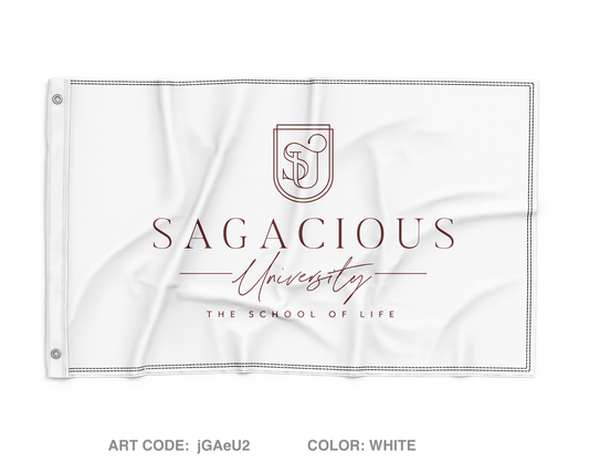 Sagacious University Wall Flag - jGAeU2