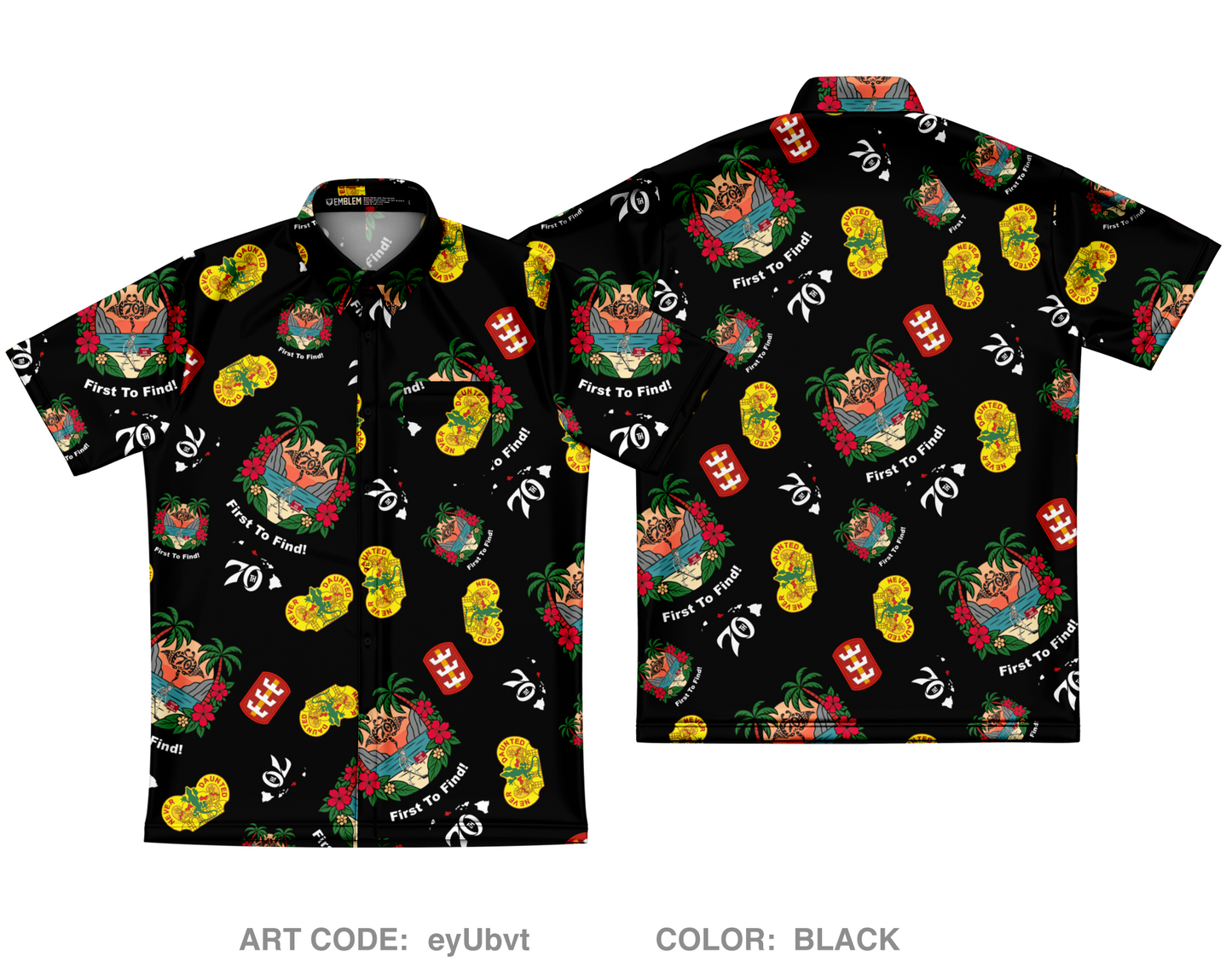 70th Clearance Company Core Men's SS Performance Party Shirt - eyUbvt