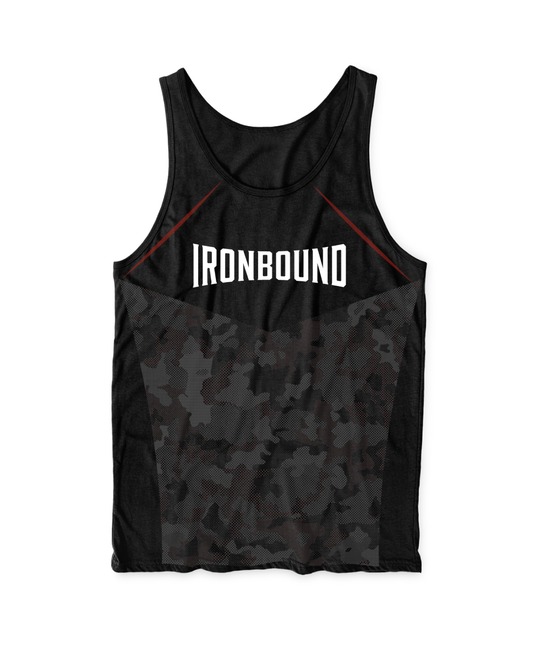 Ironbound Core Men's Performance Tank Top - Geometric Camo