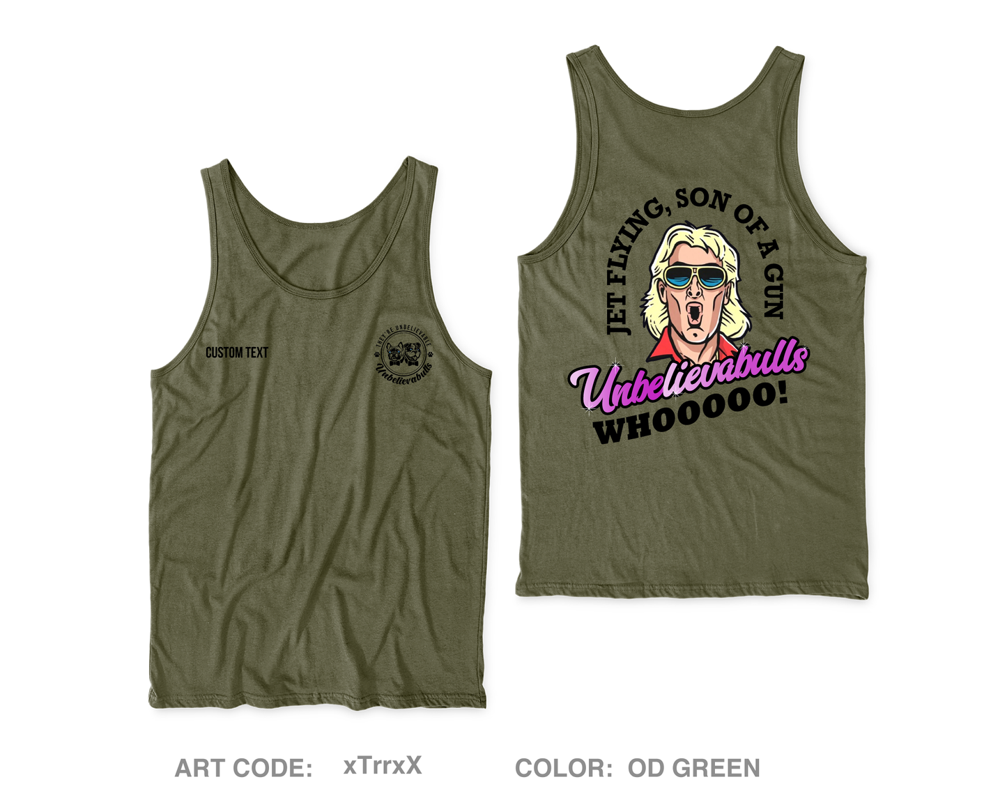 Custom Unbelievabulls Core Men's Performance Tank Top - xTrrxX