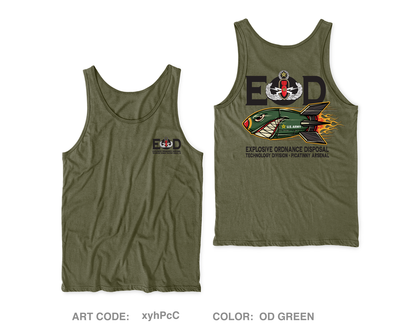 Explosive Ordnance Disposal Technology Division (EOD) Core Men's Performance Tank Top - xyhPcC