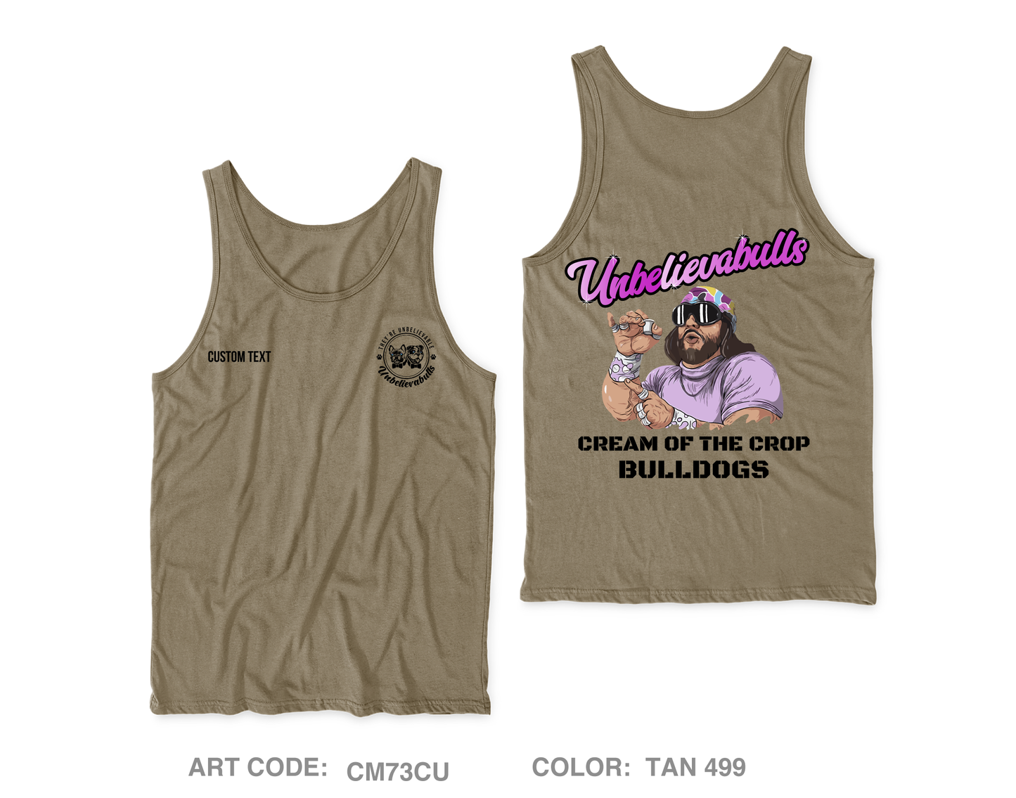 Custom Unbelievabulls Core Men's Performance Tank Top - CM73CU