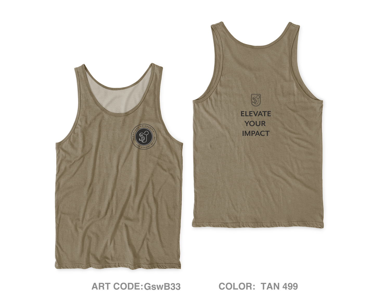 Sagacious University Core Men's Performance Tank Top - GswB33