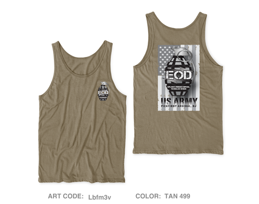 Explosive Ordnance Disposal Technology Division (EOD) Core Men's Performance Tank Top - Lbfm3v