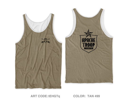 A Troop 1|124th Cavalry Reg Core Men's Performance Tank Top - tEHGTq