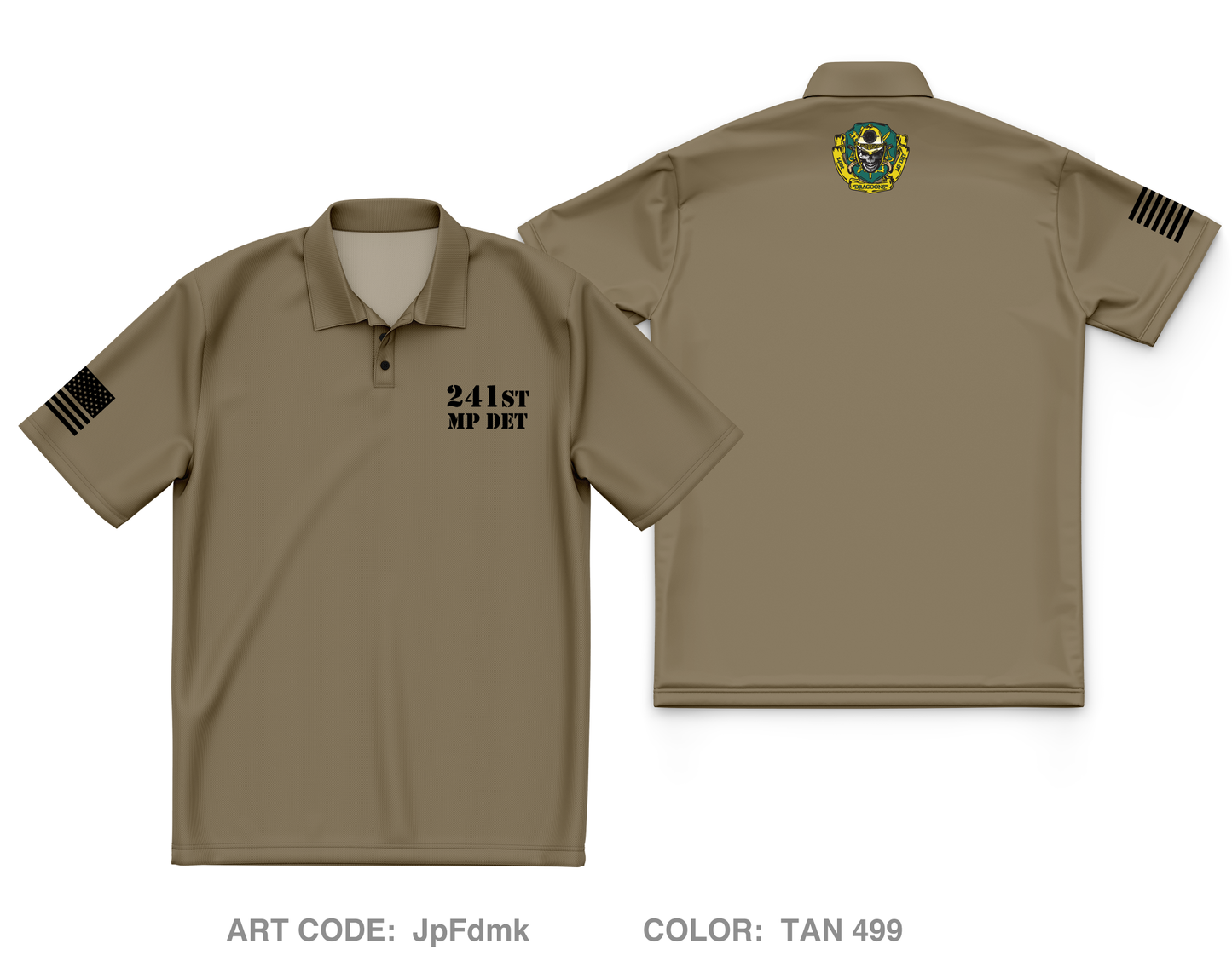 241st Military Police DET Core Men's SS Performance Polo - JpFdmk