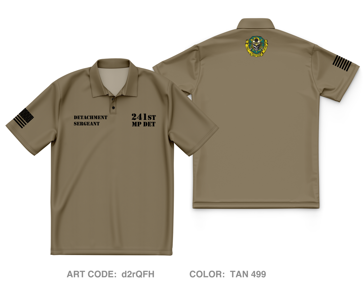 241st Military Police DET Core Men's SS Performance Polo - d2rQFH