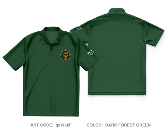 New Orleans Army Recruiting Company, Baton Rouge Battalion Core Men's SS Performance Polo - qdWkkF