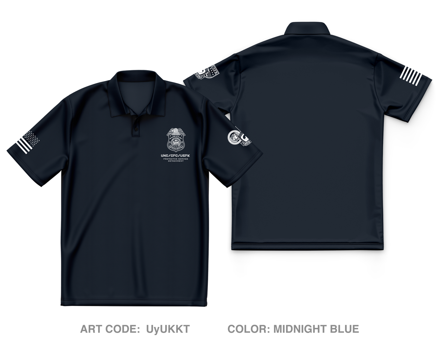 USFK PSD Core Men's SS Performance Polo - UyUKKT