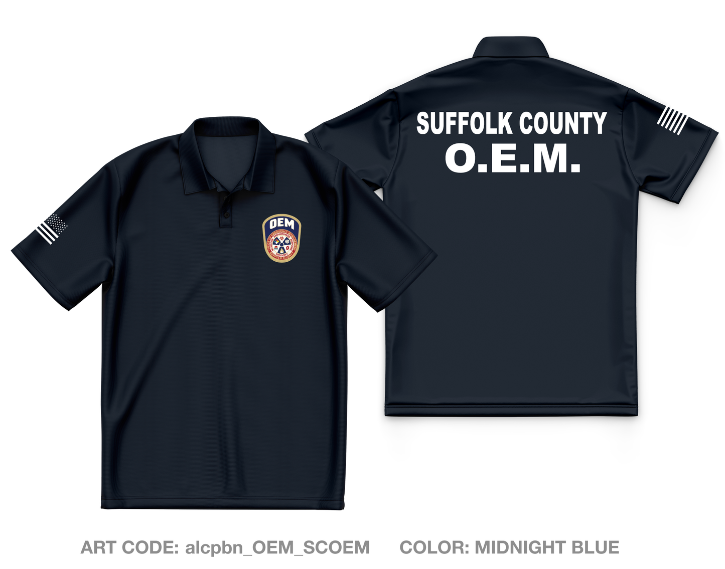 Suffolk County, NY- Department of Fire-Rescue and Emergency Services Core Men's SS Performance Polo - alcpbn_OEM_SCOEM