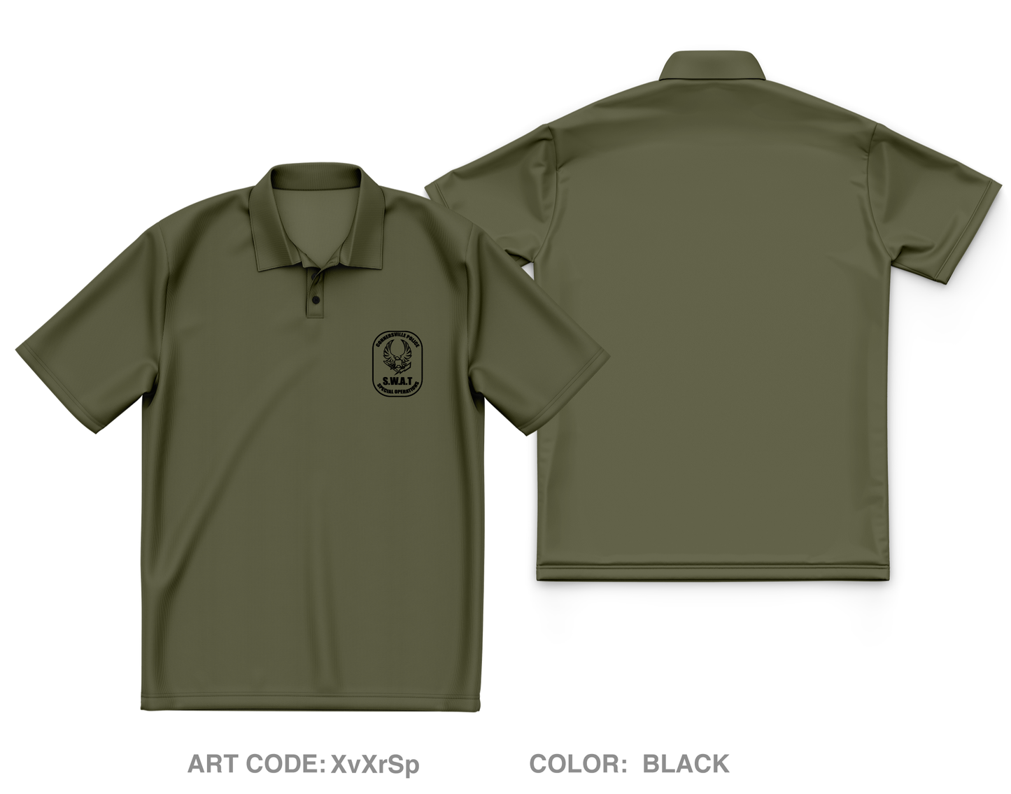 Connersville SWAT Core Men's SS Performance Polo - XvXrSp