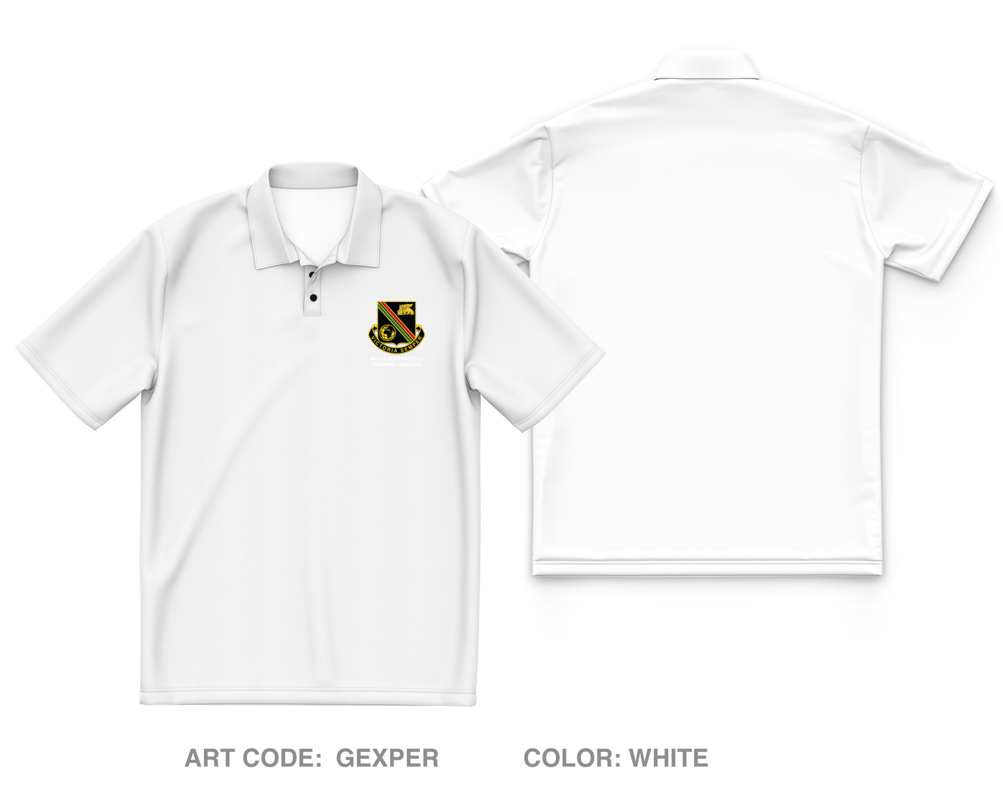 414th Contracting Support Brigade Core Men's SS Performance Polo - GEXPER