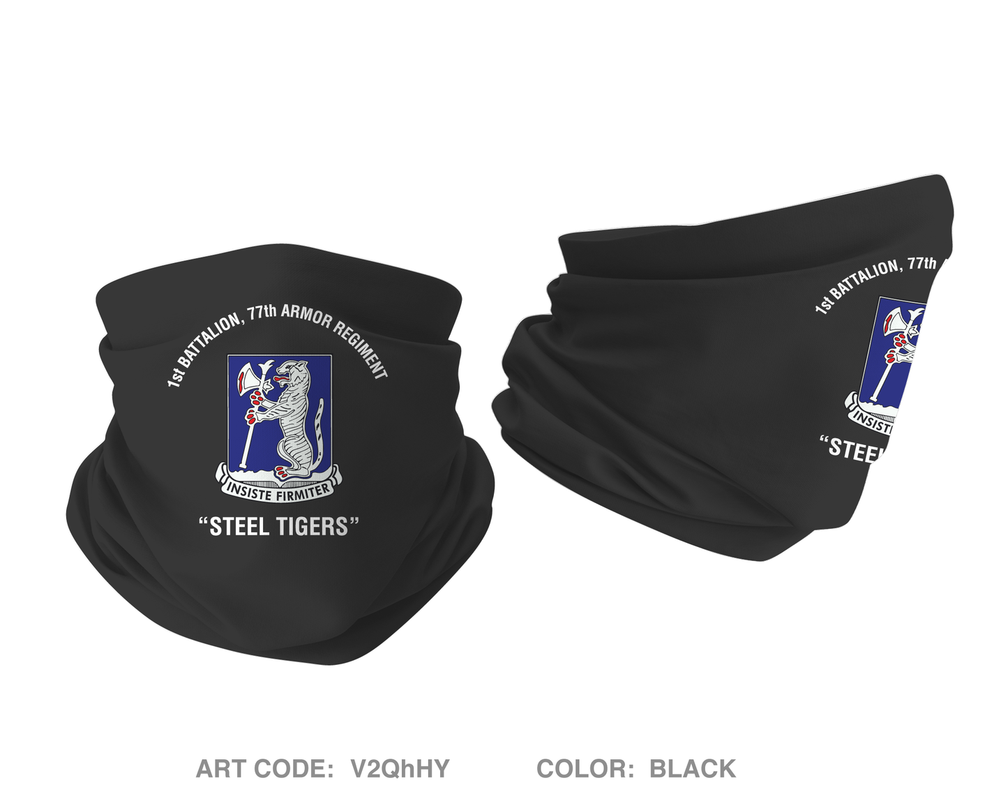 1-77 Steel Tigers Emblem Gaiter - V2QhHY