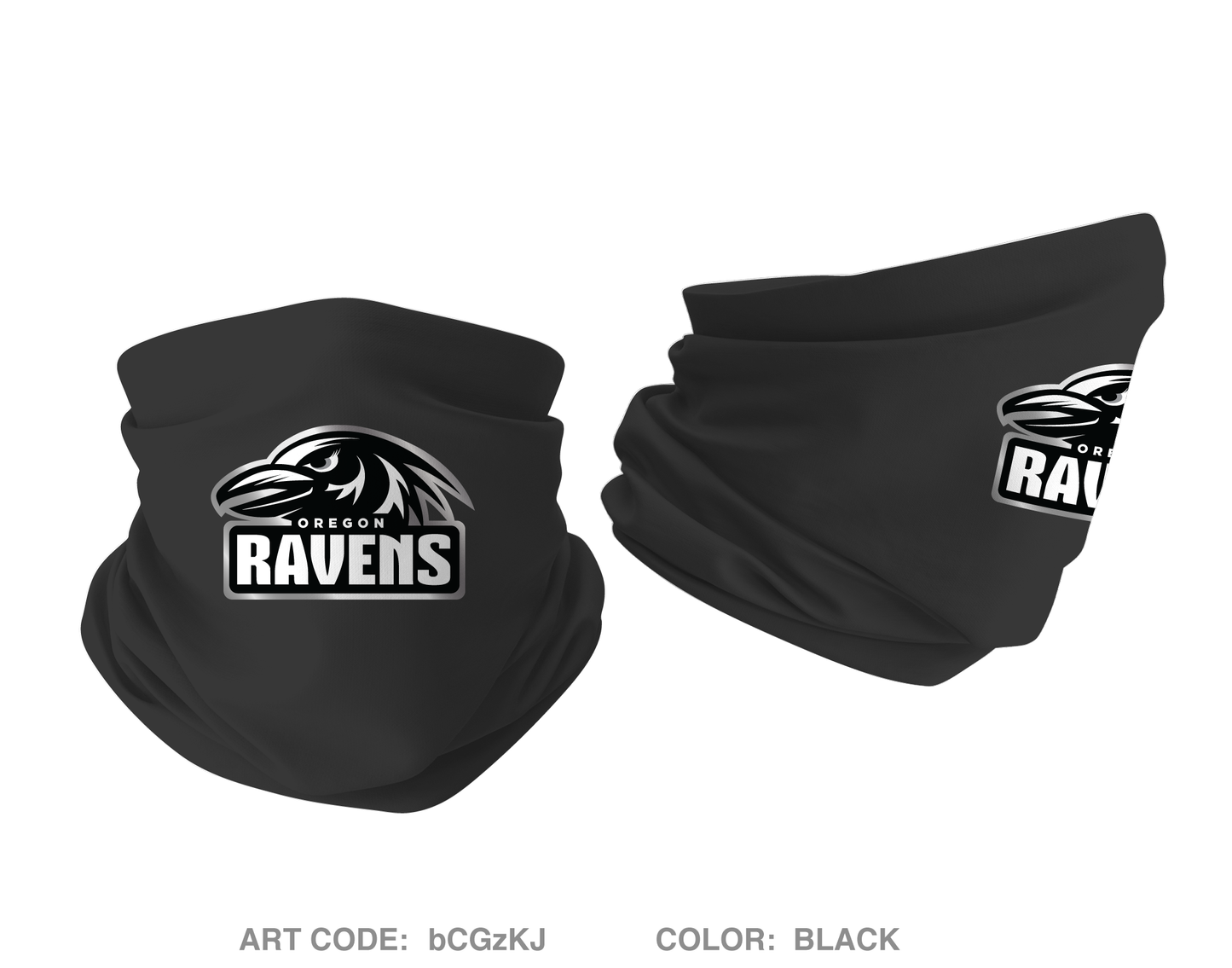 Oregon Ravens Football Fundraising Collection Emblem Gaiter - bCGzKJ