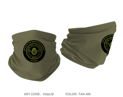 CDOC-OIG K-9 Unit Emblem Gaiter - YefpLM