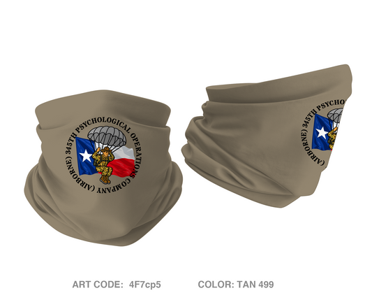 345th Psychological Operations Company (Airborne) Emblem Gaiter - 4F7cp5