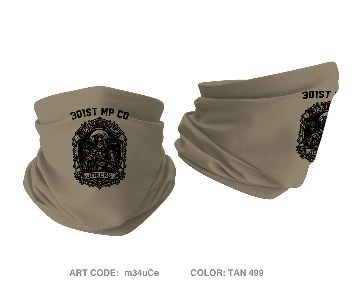301st MP CO / 3rd PLATOON JOKERS Emblem Gaiter - m34uCe