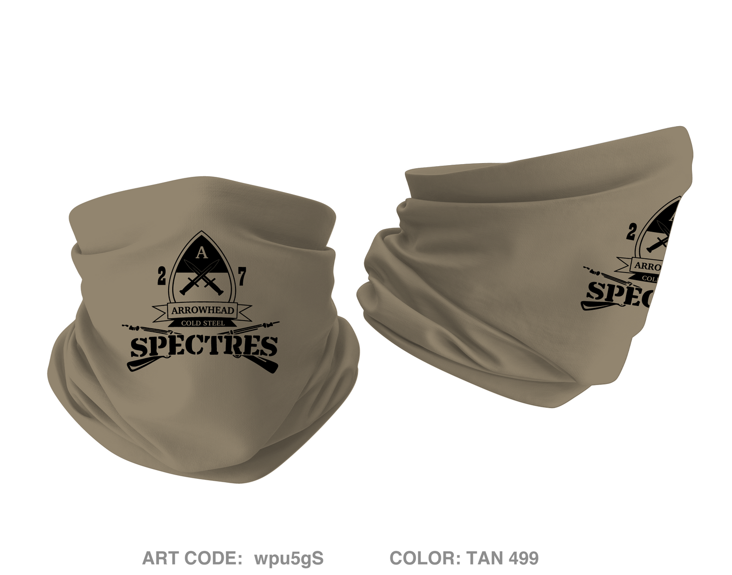 2nd PLT A-CO, 2-7CAV Emblem Gaiter - wpu5gS