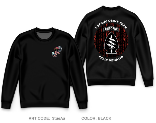 1st Special Forces Group Core Men's Crewneck Performance Sweatshirt - 3tueAa