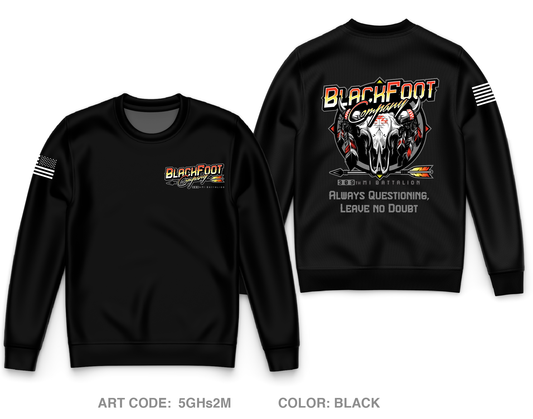 B Co 309th MI BN Core Men's Crewneck Performance Sweatshirt - 5GHs2M