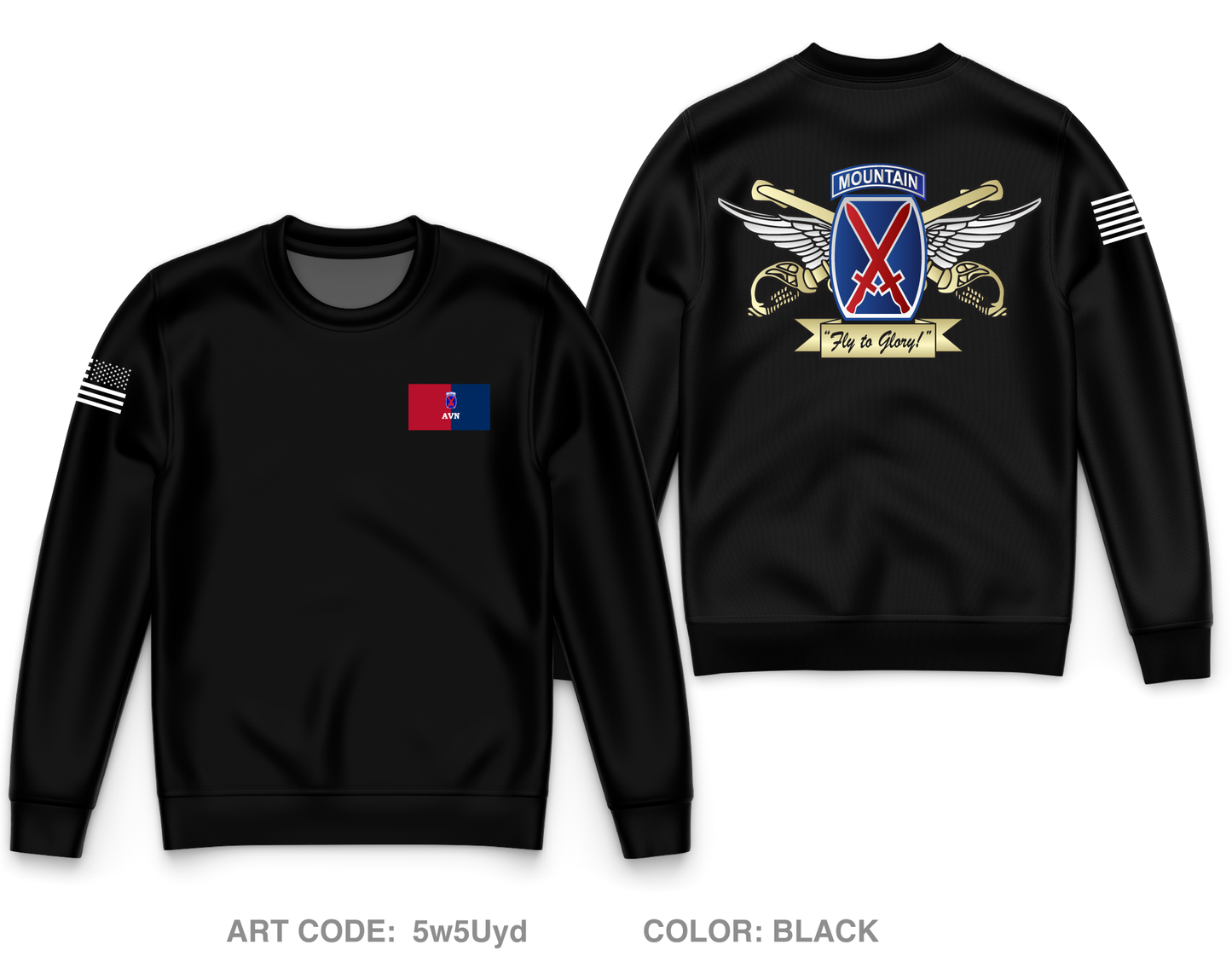 10th Combat Aviation Brigade Fundraising Collection Core Men's Crewneck Performance Sweatshirt - 5w5Uyd